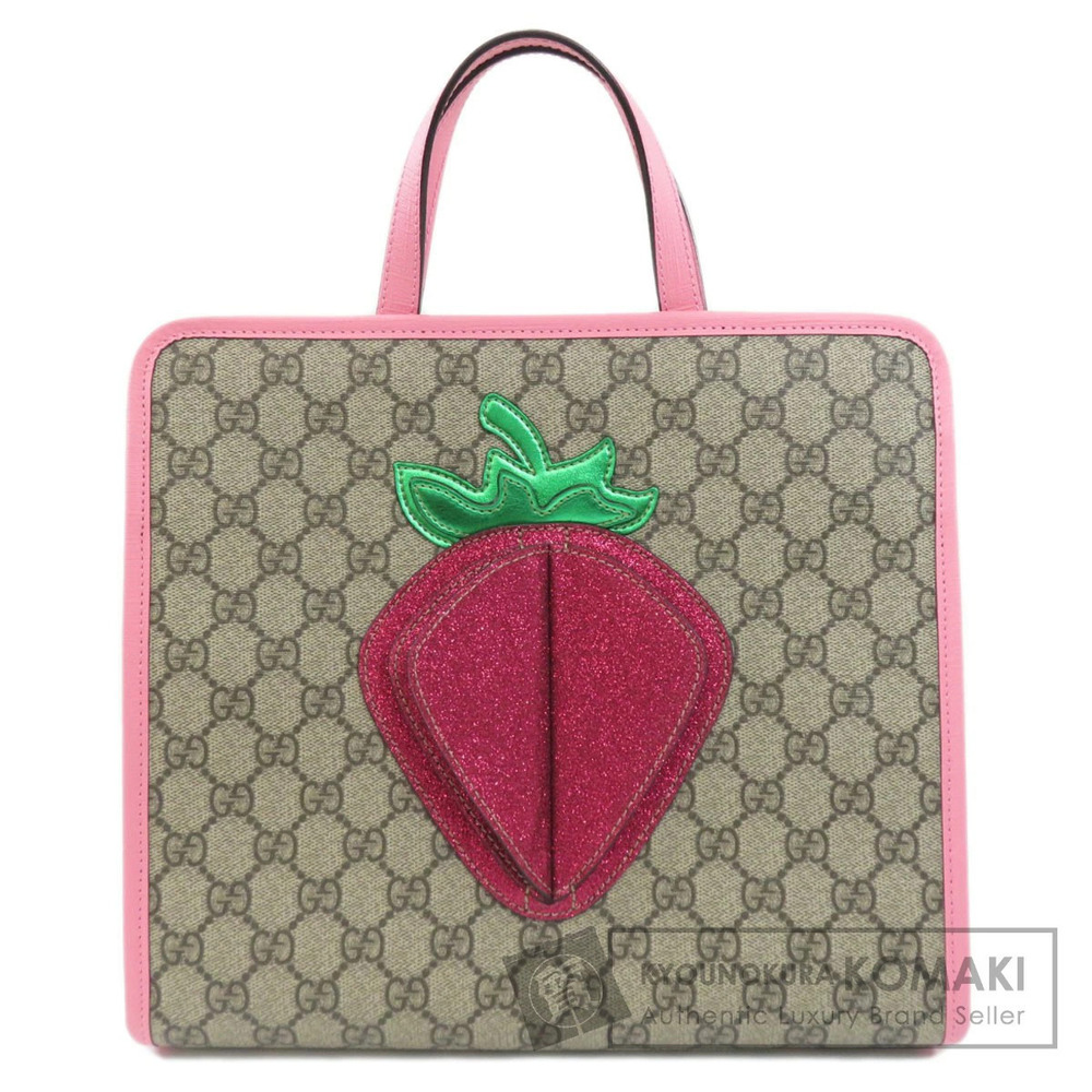 Gucci Strawberry GG Handbag Leather